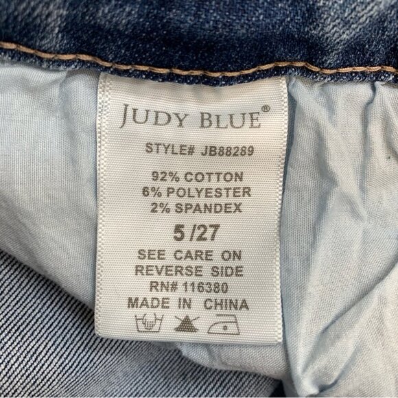 Judy Blue Slim Bootcut Jeans Womens 27 Blue Medium Wash - Picture 6 of 7
